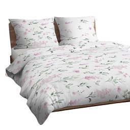 Obrázek pro produkt Bavlněné povlečení Květy růžové 140X200 70X90