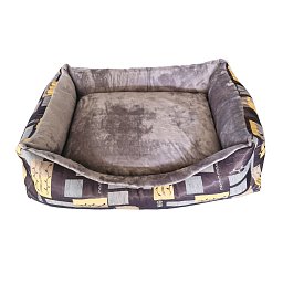 Obrázek pro produkt Pelech šedý se žlutým vzorem 60X80 cm